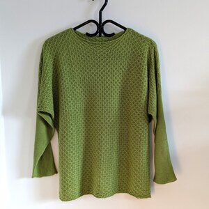 Green Knit Sweater – Size Medium